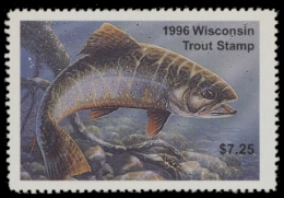 Picture of 1996 Wisconsin Trout Stamp MNH VF
