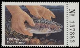 Picture of 1997 Wisconsin Trout Stamp MNH VF