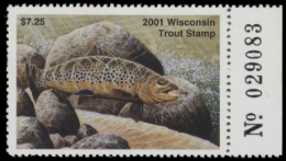Picture of 2001 Wisconsin Trout Stamp MNH VF