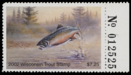 Picture of 2002 Wisconsin Trout Stamp MNH VF