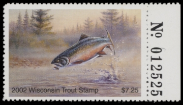 Picture of 2002 Wisconsin Trout Stamp MNH VF