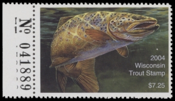 Picture of 2004 Wisconsin Trout Stamp MNH VF