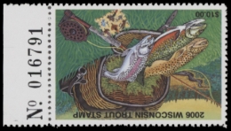 Picture of 2006 Wisconsin Trout Stamp MNH VF