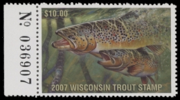 Picture of 2007 Wisconsin Trout Stamp MNH VF