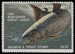 Picture of 0 Wisconsin Great Lakes Salmon & Trout Stamp  MNH VF