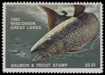 Picture of 0 Wisconsin Great Lakes Salmon & Trout Stamp  MNH VF