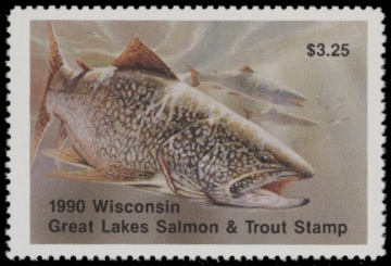 Picture of 1990 Wisconsin Great Lakes Salmon & Trout Stamp  MNH VF