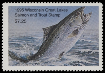Picture of 1995 Wisconsin Great Lakes Salmon & Trout Stamp  MNH VF
