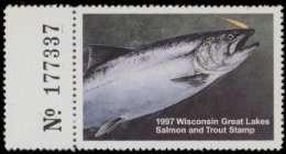 Picture of 1997 Wisconsin Great Lakes Salmon & Trout Stamp  MNH VF