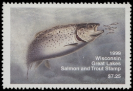 Picture of 1999 Wisconsin Great Lakes Salmon & Trout Stamp  MNH VF