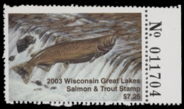 Picture of 2003 Wisconsin Great Lakes Salmon & Trout Stamp  MNH VF