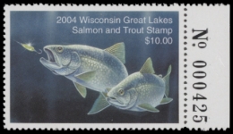Picture of 2004 Wisconsin Great Lakes Salmon & Trout Stamp  MNH VF