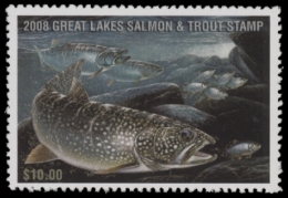Picture of 2008 Wisconsin Great Lakes Salmon & Trout Stamp  MNH VF
