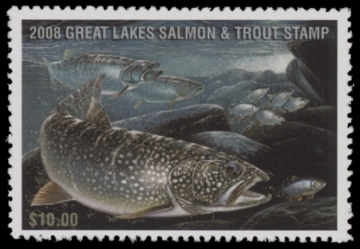 Picture of 2008 Wisconsin Great Lakes Salmon & Trout Stamp  MNH VF