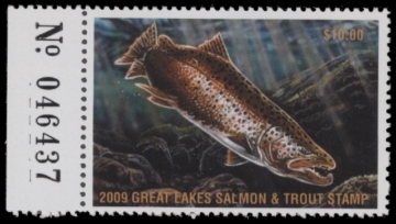 Picture of 2009 Wisconsin Great Lakes Salmon & Trout Stamp  MNH VF