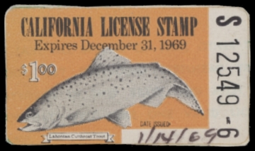 Picture of 1969 California Fishing Stamp Used VF