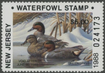 Picture of 1988 New Jersey NR Duck Stamp MNH VF