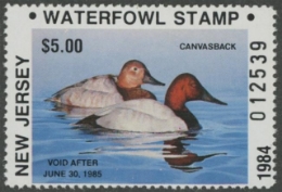 Scan of NJ1NR 1984 MNH VF
 First of State