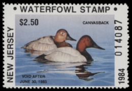 Scan of NJ1 1984 MNH VF
 First of State