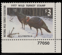 Picture of 1977 Wild Turkey Stamp MNH VF