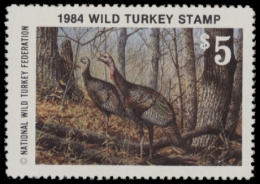 Picture of 1984 National Wild Turkey Federation Wild Turkey Stamp