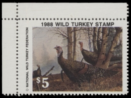 Picture of 1988 National Wild Turkey Federation Wild Turkey Stamp MNH VF