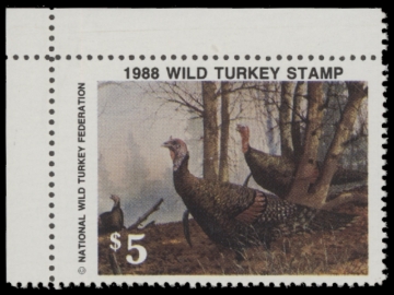 Picture of 1988 National Wild Turkey Federation Wild Turkey Stamp MNH VF