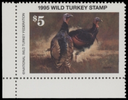 Picture of 1995 National Wild Turkey Federation Wild Turkey Stamp MNH VF
