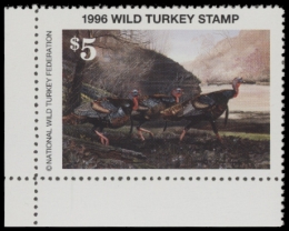 Picture of 1996 National Wild Turkey Federation Wild Turkey Stamp MNH VF