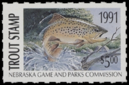 Picture of 1991 Nebraska Trout Stamp