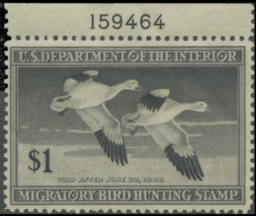Picture of RW14 1947 Duck Stamp. MLH