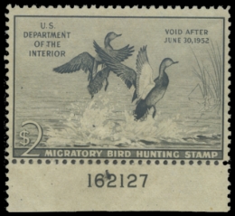 Picture of RW18 1951 Duck Stamp. MLH