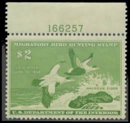Scan of RW24 1957 MLH F-VF