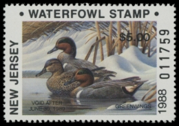 Picture of 1988 New Jersey Duck Stamp NR
