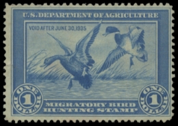 Scan of RW1 1934 Unsigned F-VF