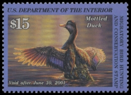 Picture of RW67 2000 Duck Stamp. MNH