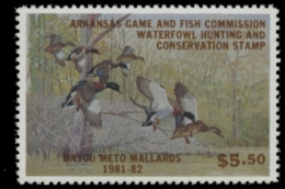 Picture of 1981 Arkansas Duck Stamp - First of State