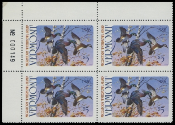 Picture of 1986 Vermont Duck Stamp - First of State