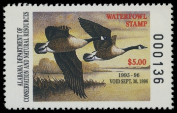Picture of 1995 Alabama Duck Stamp