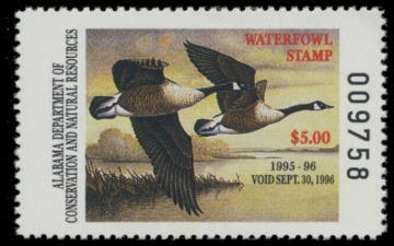 Picture of 1995 Alabama Duck Stamp