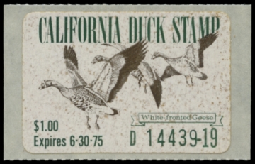 Picture of 1974 California Duck Stamp