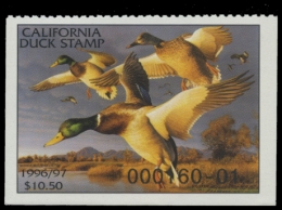 Picture of 1996 California Duck Stamp