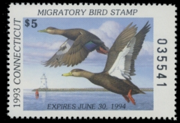 Picture of 1993 Connecticut Duck Stamp - First of State
