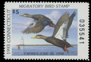Picture of 1993 Connecticut Duck Stamp - First of State