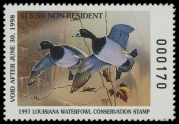 Picture of 1997 Louisiana Duck Stamp NR