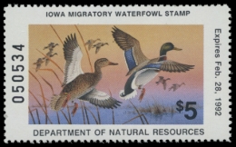 Picture of 1991 Iowa Duck Stamp