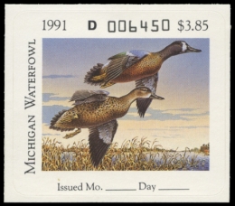 Picture of 1991 Michigan Duck Stamp