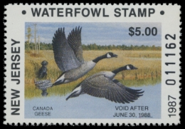 Picture of 1987 New Jersey Duck Stamp
