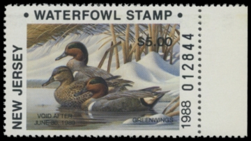 Picture of 1988 New Jersey Duck Stamp