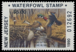 Picture of 1990 New Jersey Duck Stamp
